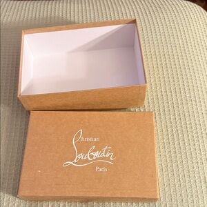 Christian Louboutin Tan/Brown Logo  Box